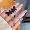Pendientes de Borla con Lazo Lacado Incrustado de Diamantes, Pendientes de Botón Brillantes con Diamantes, Pendientes Geniales y Elegantes, Dulces y de Moda Accesorios para Orejas