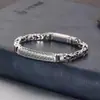 Pulseira Personalizada Yu Hong Retro Vintage com Padrão de Paz para Casal, Pulseira Trançada Artesanal Vintage, Acessório de Moda