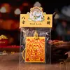 Tarjeta de Protección Amuleto de Gato Pegatina para Teléfono Móvil Tarjeta de Fortuna de Cinabrio Pintada a Mano para Riqueza y Bendiciones Tarjeta de Bendición para Mascotas Amuleto de Seguridad de Gatito de Cinabrio