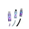 Cable de Datos con Luz LED Hueca de Colores 120W Carga Súper Rápida Adecuado para Apple Tipo-C Cable de Carga Fuente de Fábrica