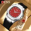 Reloj Oufani de Doble Cara Números Árabes Simples Exclusivo para Oriente Medio Reloj de Cuarzo Resistente al Agua Pequeño Cuadrado Reloj de Cuarzo
