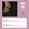 J241-280 usar uñas postizas para uñas de los pies chicas calientes espejo hielo a través de taladro de destello fino transfronterizo uñas postizas al por mayor