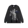 Moda Masculina de Verão Marca Europeia e Americana High Street Nicho Tendência Camisetas Estampadas para Homens e Mulheres, Estilo Igual Tops e Coletes de Manga Curta para Casal