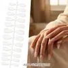 Uñas Almendradas Portátiles, Colección de Color Sólido de Piezas para Uñas, Pegatinas de Uñas Terminadas, Piezas de Uñas Removibles, Parches de Uñas Postizas