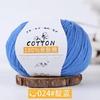 Gorro de punto con gancho de algodón y lana para bebé, grupo de lana para bebé, algodón agradable para la piel, hecho a mano, bufanda tejida DIY, línea de suéter