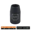 Venta al por mayor del fabricante llave de impacto neumática hexagonal de 3/8 de pulgada, vasos cortos y largos, cabezas de vaso