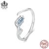 Anillo de Tulipán de Plata de Ley 925 Evelle Chapado en Platino Anillo Ajustable Joyería para Mujer Venta al por Mayor BSR465-E