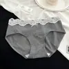 Encaje de tiro largo 10A antibacteriano para niñas 2024 nuevo para damas tiro otoño e invierno cintura agradable a la piel sexy bragas