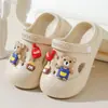 Pantuflas de Bebé, Zuecos Infantiles, Pantuflas Antideslizantes para Niños de 6 a 12 Años, Zapatos de Playa Cerrados de Dibujos Animados, Estilo de Verano de Doble Uso