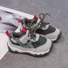 Zapatos deportivos para niños y niñas, modelos de primavera y otoño, malla transpirable tipo papá, zapatos para caminar de bebé, suela suave, zapatos modernos antideslizantes