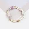 Pulsera de cerámica de Jingdezhen, nueva y que no se decolora, para estudiantes mujeres, pulsera de cuentas de estilo antiguo, pulsera de cerámica fresca y moderna