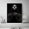 Figura de Arte Moderno Retrato Sala de Estar Dormitorio Pared de Fondo Decoración del Hogar Pintura sin Marco Figura Africana Mujeres Póster