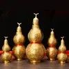 Oito Trigramas Latão Cabaça Auspiciosa e Ruyi Decoração Aberta Oca Cobre Cabalça Sala de Estar Quarto Escritório Decoração Ornamentos