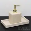 Kit de Amenidades de Banheiro Europeu de Hotel Banheiro da Sala Modelo Ornatos de Banheiro Frasco de Álcool em Gel Frasco de Loção Conjunto de Bandeja