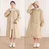 Impermeable Cortavientos de una Pieza Largo para Exteriores Senderismo Impermeable a Prueba de Lluvia Engrosado y Largo Cortavientos Poncho Chaqueta para Hombres y Mujeres