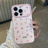 Estampa Floral Colorida com Laço Aplicado para Apple 17PROMAX Capa de Celular Fresca e Feminina iPhone18 Capa Macia