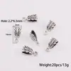 Cuentas Conectoras de Aleación de Plata de Xizang de Tres Vías con Agujeros Grandes para Pulseras, Collares, Colgantes y Conectores DIY, Exclusivamente para Accesorios de Joyería DIY Transfronterizos