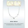 Collar de amor con lámina de cobre y viento original para mujer, cadena de clavícula ligera de lujo de alto sentido, colgante de cadena gruesa con temperamento de moda al por mayor