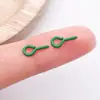 Uñas Ojo de Oveja Pintadas de Metal, Uñas Cuerno de Oveja Pintadas con Spray de Colores, Tornillos de Colores, Piezas de Accesorios para Manualidades, Colgantes para Llaveros