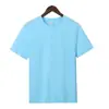 Camiseta de algodão puro de manga curta com estampa de logo, camiseta de trabalho, top de verão, gola redonda, camiseta cultural estampada de meia manga DIY