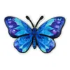 Pingentes coloridos de borboleta em borracha macia de PVC com impressão UV, acessórios decorativos personalizados para sapatos em pintura a óleo colorida