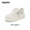 Zapatos Blancos de Suela Gruesa Aogushi Deng para Mujer 2026 Nuevo Verano que Aumentan la Altura Suela Suave Cómodos Deportivos Casuales Zapatos de Tabla