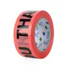 Cinta de Embalaje Impresa Creativa Personalizada Rosa de Amazon Thankyou Impresa Lindo Dibujo Animado Cinta de Envío