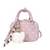 Bolsa de Almofada com Bolinhas Estilo Coreano Chegada Nova 2026 para Mulheres Bolsa de Mão com Design de Nicho Doce Fofa Bolsa de Ombro Único Transversal