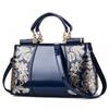 Bolso de Piel Genuina de Gama Alta para Mujer Estilo Nuevo Bordado Estilo Chino Bolso para Mujer de Mediana Edad Bolso de Mano para Nuera Bolso Grande de Hombro Cruzado