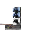 Soporte de Mango para Auriculares Estilo Simple 2 en 1 Colgador de Almacenamiento Auriculares de Diadema Consola de Videojuegos Estante de Almacenamiento Multifuncional
