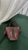 Bolso de Mujer de Cuero Genuino Vintage Hecho a Mano de Primera Capa Piel de Vaca Curtida al Vegetal Bolso de Mano Bandolera Cruzado Tote Clásico Bolso Cubo Versátil