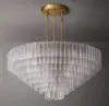 Rh exporta a América del Norte sirena American Nordic luz de lujo moderna estilo Hong Kong villa dúplex sala de estar araña de cristal