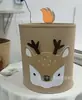 Juguetes Infantiles de Animales de Dibujos Animados Cesta para Ropa Sucia de Fieltro Lavable Cubo de Almacenamiento de Fieltro Cesta de Almacenamiento para Artículos Domésticos