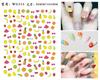 Pegatina para Uñas con Arte de Frutas Estilo Deslumbrante Little Red Book Sandía Piña Arándano Pegatina para Uñas con Arte de Frutas WG314-330
