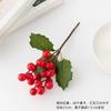 Simulação Frutas vermelhas Fortune Fruit Christmas Flower Bundle Red Fruit Home Decoration Ornaments Simulação Fruit Holly Fruit New Year Flower