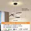 Araña Minimalista para Sala de Estar de Restaurante en Zhongshan, Guangdong, Luz Principal Simple y Elegante, Forma Circular, Arte de Hierro Nuevo de 6 Años