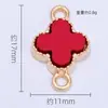 Pingente Simples de Trevo de Quatro Folhas Acessórios DIY Liga Galvanizada Pingente Único Joias Colar Pulseira Brincos Venda por Atacado