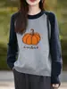 Tejido de Punto Jacquard de Calabaza en Color Contrastante para Mujer Otoño e Invierno 2025 Nuevo Color Combinado Aspecto Reductor de Edad Adelgazante Suéter Holgado Prendas de Punto para Usar Debajo
