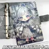 Nuevo Cuaderno Gris Cool Girl A6 Tendencia Cool Dibujos Animados Sp Girl Cuaderno Lindo Anime Hebilla Magnética Cuaderno