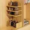 Artefacto de Almacenamiento de Bolsos Puerta de Entrada del Hogar Escritorio Múltiples Capas Cuero Bolso Bolso de Mano Estante de Exhibición Estante de Exhibición de Bolsos