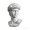 Estatua Estilo Nórdico David 15cm Alto Resina Imitación Yeso Escultura Cabeza Adornos Estilo Europeo Boceto Estudio de Arte