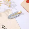 Pinza para el pelo acrílica de color sólido sin costuras para el lateral del cabello, Pinza plana de acetato para fijar el flequillo, Pinza de pico de pato al por mayor