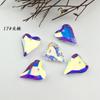 Colgante de cristal directo de fábrica, venta al por mayor, cuentas de vidrio en forma de amor, pendientes, collar de mariposa, accesorios Aurora