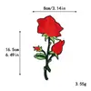 Bordado por Computadora Transfronterizo Set de Flores de Rosa Parches Bordados para Chaquetas de Plumas y Sudaderas Parches de Tela Hechos a Mano DIY