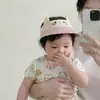 Sombrero de Bebé Yipan Verano Gato Lindo Dibujos Animados Transpirable Para Salir Niñas Visera de Bebé Sombrero de Protección Solar