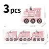 Adornos Pequeños con Forma de Tren Pintado de Navidad Decoraciones para Árbol de Navidad Decoración de Atmósfera Festiva Bolas Colgantes de Plástico Amazon