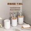 Traje de baño Hogar Baño Inodoro Herramientas de limpieza Artículos de tocador Papelera Taza hidráulica Jabonera Agujero para cepillo de dientes