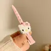 Grampo de Cabelo Apontado de Urso Casual Fofo Estilo College Clipe Lateral Grampo de Cabelo Apontado Feminino Acessório de Cabelo para Estudantes para Mulheres