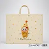 Bolso de mano textil con estampado a color, bolso de mano multifuncional para estudiantes escolares, instituciones de formación, publicidad y fines culturales y creativos