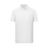 Camisa Polo de Manga Corta a la Moda para Verano, 180g Nylon, Diseño de Empalme sin Costuras, Secado Rápido, Ropa de Trabajo con Texto Impreso